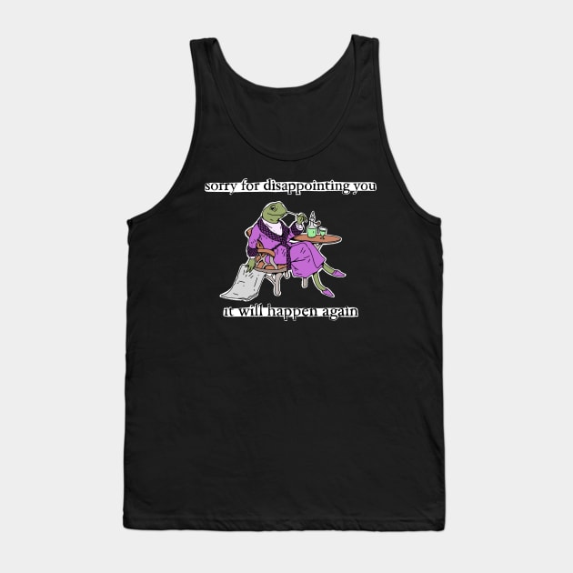 Huge Disappointment Frog Tank Top by RadicalLizard